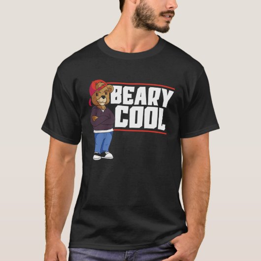 Beary Cool Bear Lover Wildlife Animal Bear 1 Tシャツ (正面)