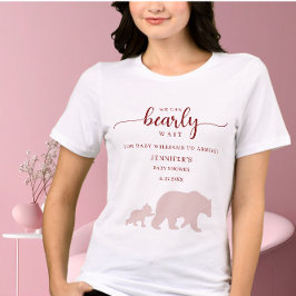 Beary Cute Baby Shower Shirt Woodland Bear トライブレンドＴシャツ