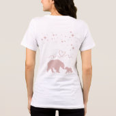 Beary Cute Baby Shower Shirt Woodland Bear トライブレンドTシャツ (裏面)