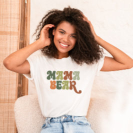 Beary Cute Woodland Mama Bear Baby Shower Tシャツ