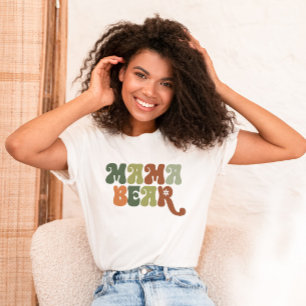 Beary Cute Woodland Mama Bear Baby Shower Tシャツ