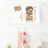 Beary First誕生日リトルベア写真 横断幕 (インサイチュ)