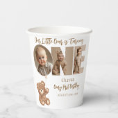 Beary First誕生日リトルベア写真 紙コップ (裏面)