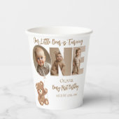 Beary First誕生日リトルベア写真 紙コップ (正面)