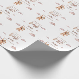 Beary First Birthday ラッピングペーパー