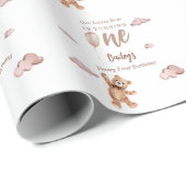 Beary First Birthday ラッピングペーパー (ロールコーナー)