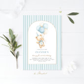 Beary First Birthday 招待状