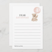 Beary First Capsule Time Capsuleメッセージカード シーズンカード (正面/裏面)