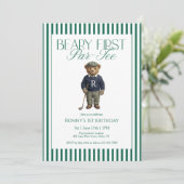 Beary First Par-Tee Golf 1st Birthday 招待状 (スタンド正面)