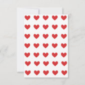 Beary Happy愛らしいテディバレンタインバルーンカード ノートカード (裏面)