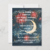 Beary Happy Camper Digital Download Invitation 招待状 (裏面)