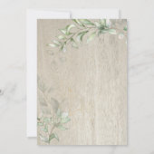 Beary Happy Woodland Forest Bear Boy Baby Shower 招待状 (裏面)