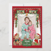 Beary Merry Christmasフォトカード シーズンカード (正面)