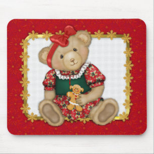 Beary Merry Christmas – ガールテディ マウスパッド