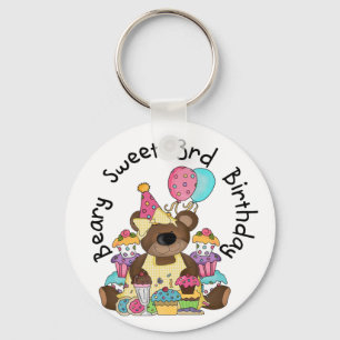 Beary Sweet 3rd誕生日Tシャツとギフト キーホルダー