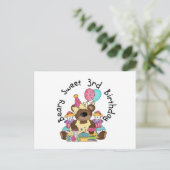 Beary Sweet 3rd誕生日Tシャツとギフト ポストカード (スタンド正面)