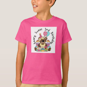Beary Sweet 3rd誕生日Tシャツとギフト Tシャツ