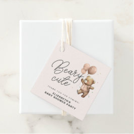 Beary Sweet Baby Showerパーティーの件に関して有難う来。 フェイバータグ