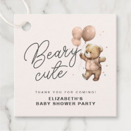 Beary Sweet Baby Showerパーティーの件に関して有難う来。 フェイバータグ