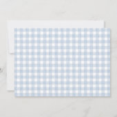 Beary Sweet Blue Balloon Birthday Teddy Photo 招待状 (裏面)