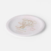 Beary Sweet Hot Air Balloon 1st Birthday ペーパープレート (アングル)