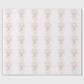 Beary Sweet Hot Air Balloon 1st Birthday ラッピングペーパー (フラット)