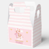 Beary Sweet One Birthday | Pink Boho Bear  フェイバーボックス (オープン)