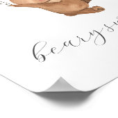 Beary Sweet Treatsポスター – Bear 3ブラウンバルーン ポスター (角)