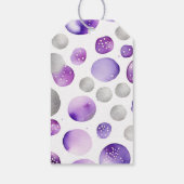 Beary teddy bear purple baby shower you favo感謝してい. ギフトタグ (裏面)