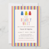 Beary Wait Gummy Bears Baby Shower Invitation 招待状 (正面)