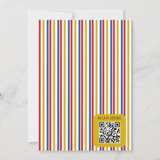 Beary Wait Gummy Bears Baby Shower Invitation 招待状 (裏面)