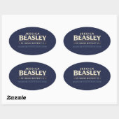 Beasley for SC House District 11 楕円形シール (シート)