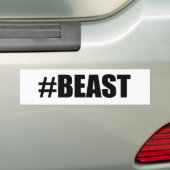 #beast バンパーステッカー (車上)