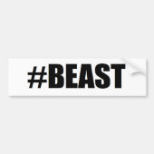 #beast バンパーステッカー (正面)