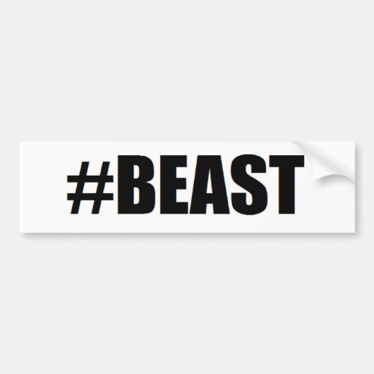 #beast バンパーステッカー (正面)