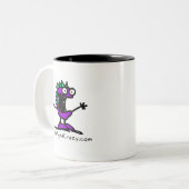 beast_emblem、CrazyLogo_webaddress ツートーンマグカップ (正面左)