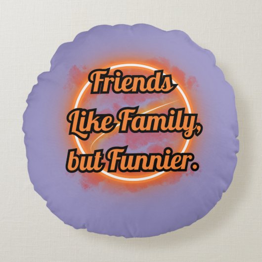 BEAST FRIENDS, FRIENDSHIP, FRIENDS LIKE FAMILY ラウンドクッション (正面)