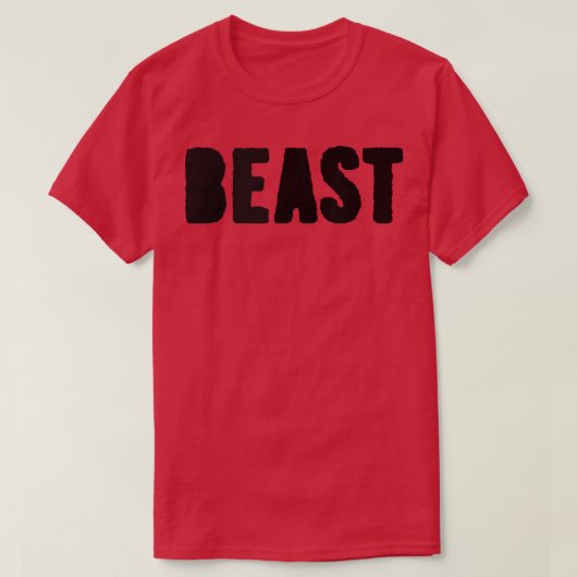 BEAST Gym Fitness Workout Bodybuilding Motivation  Tシャツ (デザイン正面)