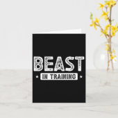 Beast In Training Bodybuilding  カード (黄色い花)