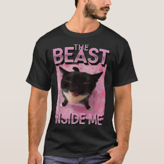 Beast Inside Me 猫ミーム Tシャツ