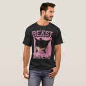 Beast Inside Me 猫ミーム Tシャツ (正面フル)