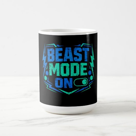 Beast Mode ON – Gym Activation Power コーヒーマグカップ (中央)