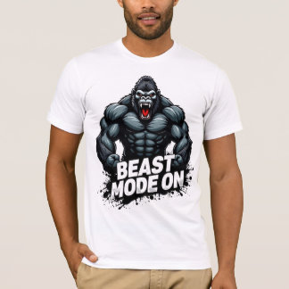 Beast Mode On – Power Unleashed Gym Tee Tシャツ
