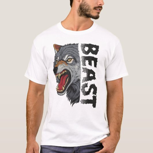 Beast Mode Wolf Tee Tシャツ (正面)