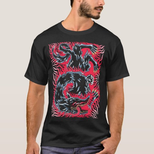Beast Of Darkness Metalエッセンシャルシャツ Tシャツ (正面)