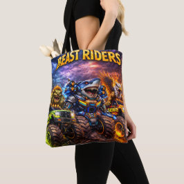 Beast riders モンスタートラックのトリオ グループショット pr トートバッグ