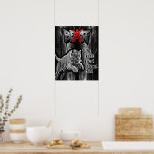 BEAST Tiger Print, Value Poster Paper (Semi-Gloss) ポスター (キッチン)