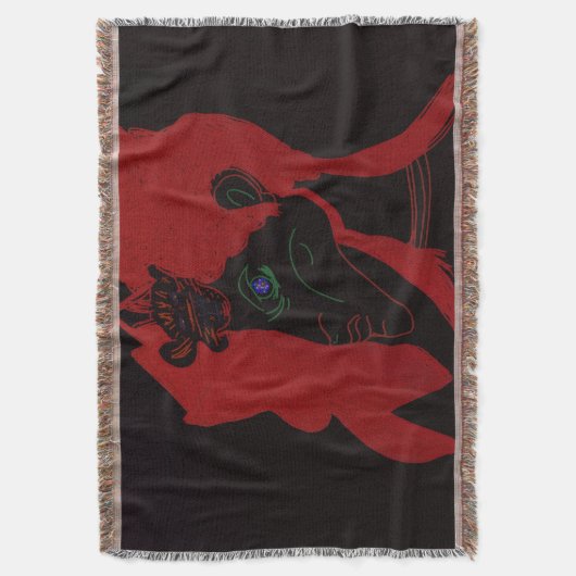Beastmaster Queen スローブランケット (正面縦)