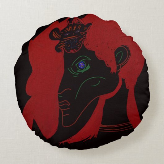 Beastmaster Queen  ラウンドクッション (裏面)
