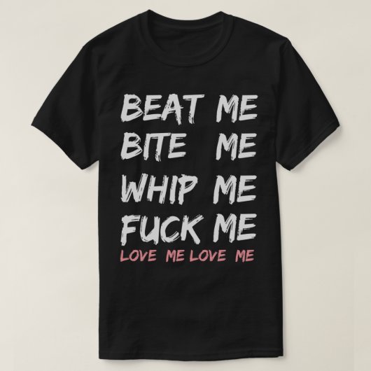 Beat me bite me whip me Joan Jett     Tシャツ (デザイン正面)